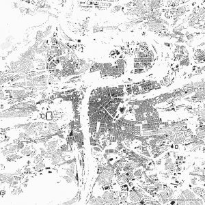 prague figure ground diagram Schwarzplan