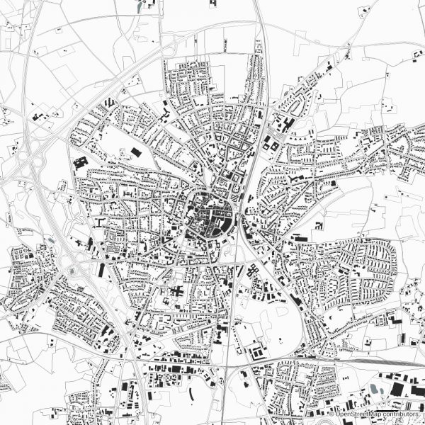 recklinghausen figure ground diagram Schwarzplan