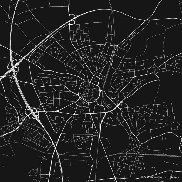 recklinghausen figure ground diagram Schwarzplan