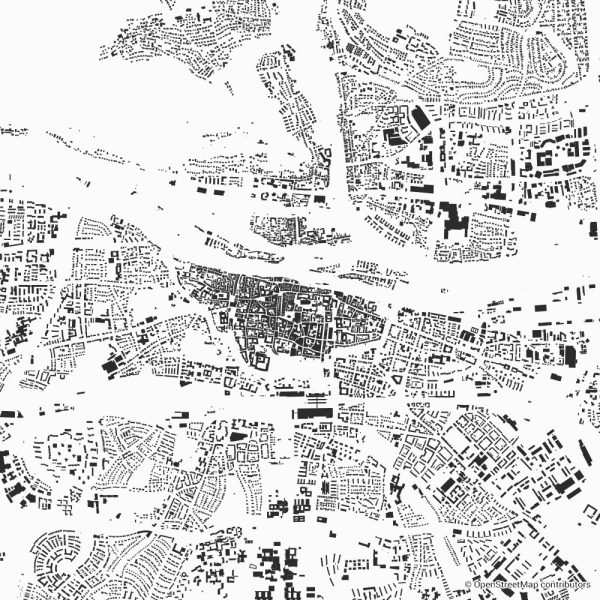 regensburg figure ground diagram Schwarzplan