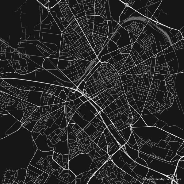 reims figure ground diagram Schwarzplan