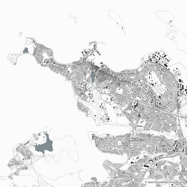 reykjavik figure ground diagram Schwarzplan