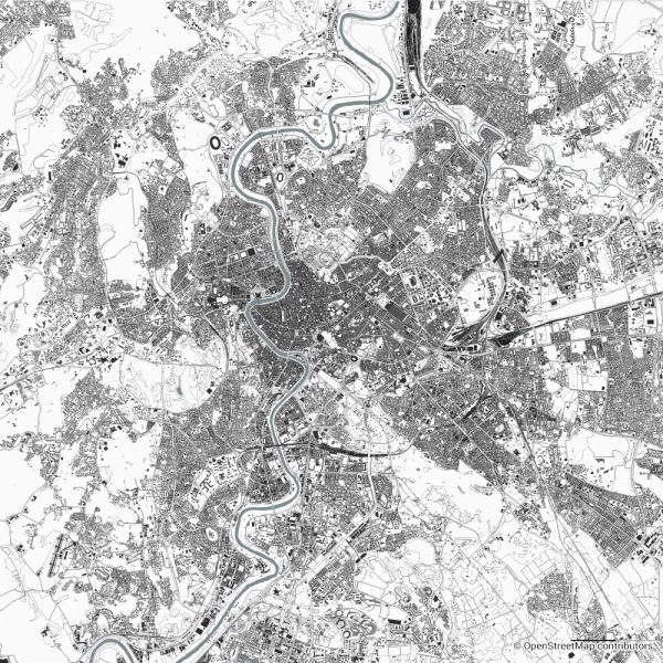 rome figure ground diagram Schwarzplan