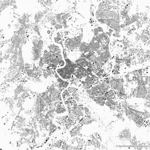 rome figure ground diagram Schwarzplan