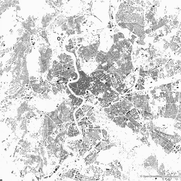 rome figure ground diagram Schwarzplan