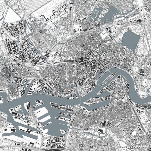 rotterdam figure ground diagram Schwarzplan