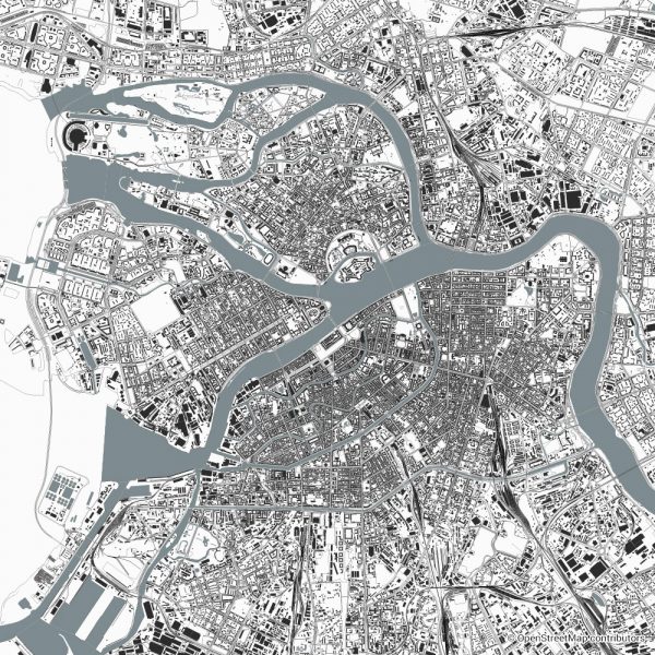 saint petersburg figure ground diagram Schwarzplan