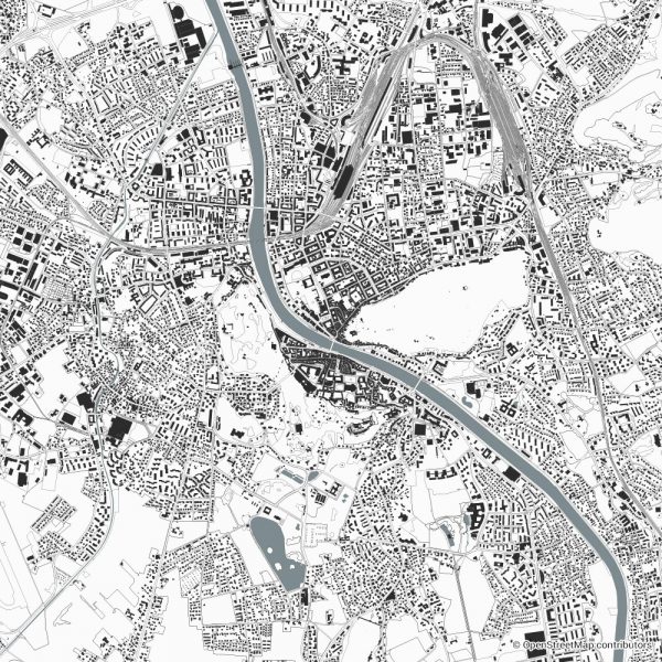 salzburg figure ground diagram Schwarzplan