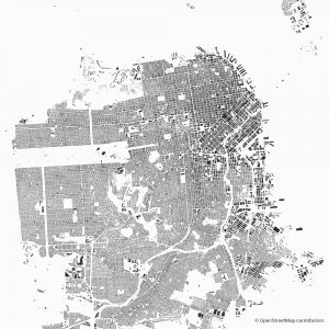 san francisco figure ground diagram Schwarzplan