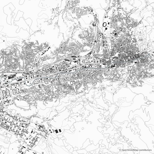 sarajevo figure ground diagram Schwarzplan