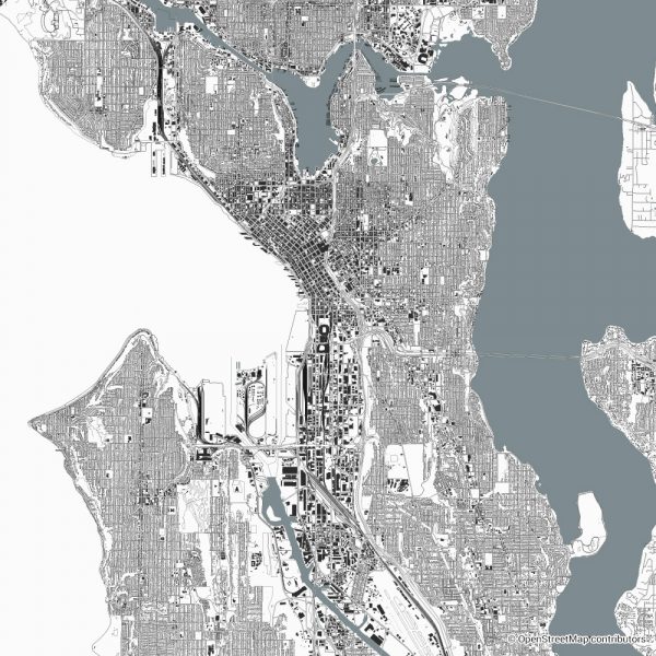 seattle figure ground diagram Schwarzplan