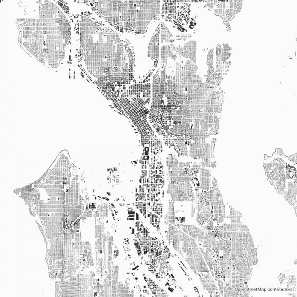 seattle figure ground diagram Schwarzplan