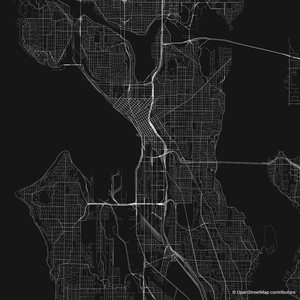 seattle figure ground diagram Schwarzplan