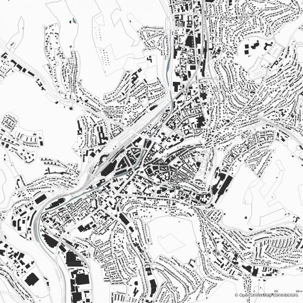 siegen figure ground diagram Schwarzplan