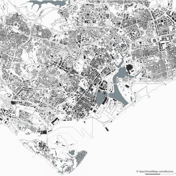 singapore figure ground diagram Schwarzplan