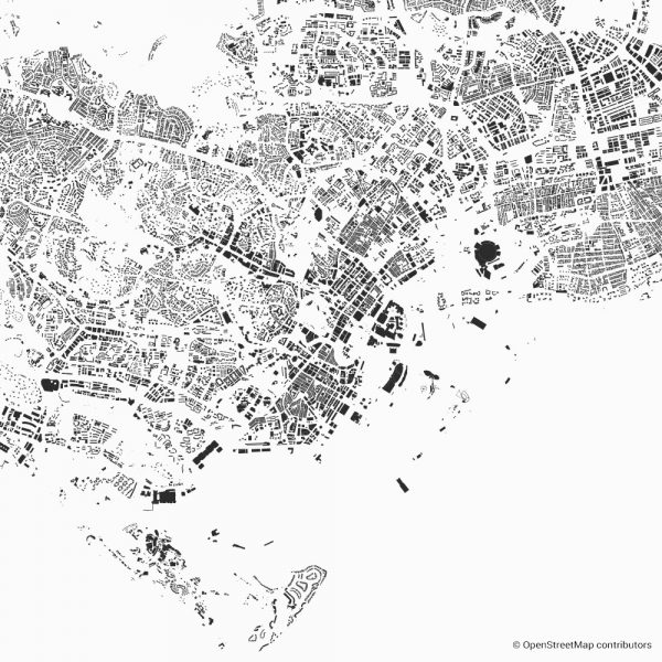 singapore figure ground diagram Schwarzplan