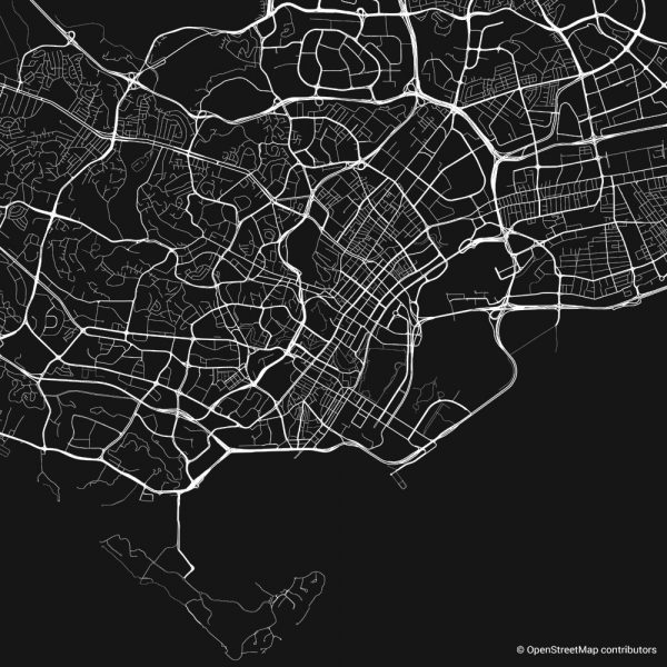 singapore figure ground diagram Schwarzplan