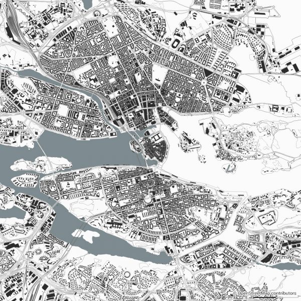 stockholm figure ground diagram Schwarzplan