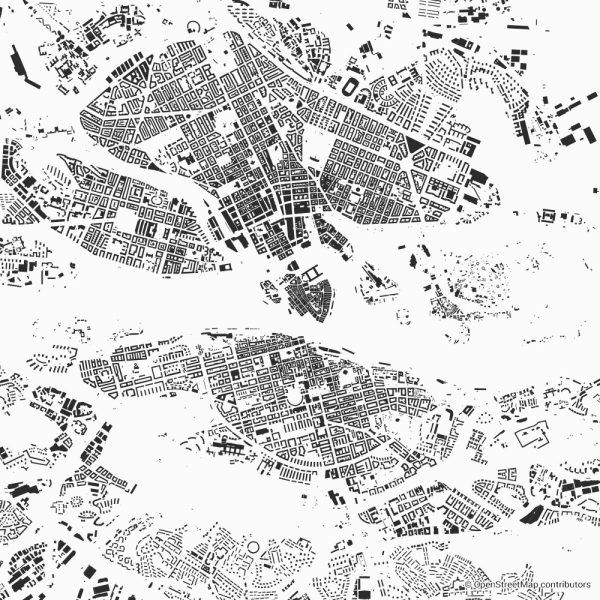 stockholm figure ground diagram Schwarzplan