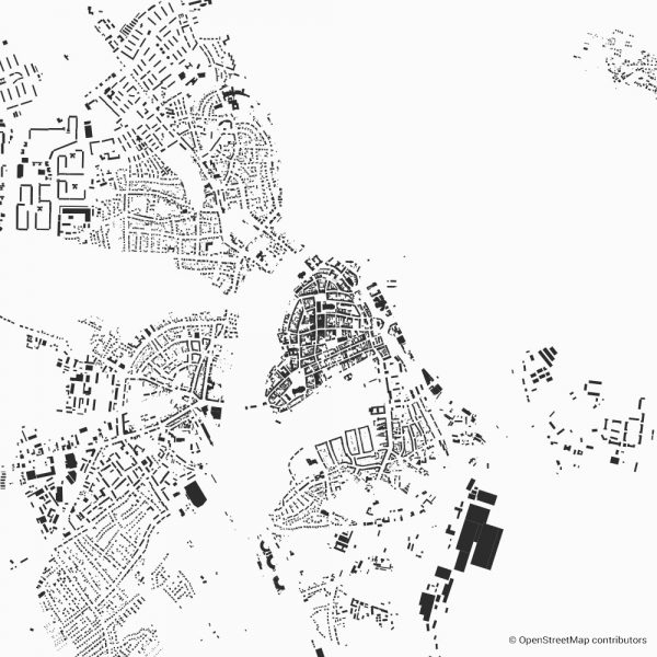 stralsund figure ground diagram Schwarzplan