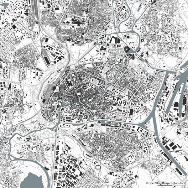 strasbourg figure ground diagram Schwarzplan