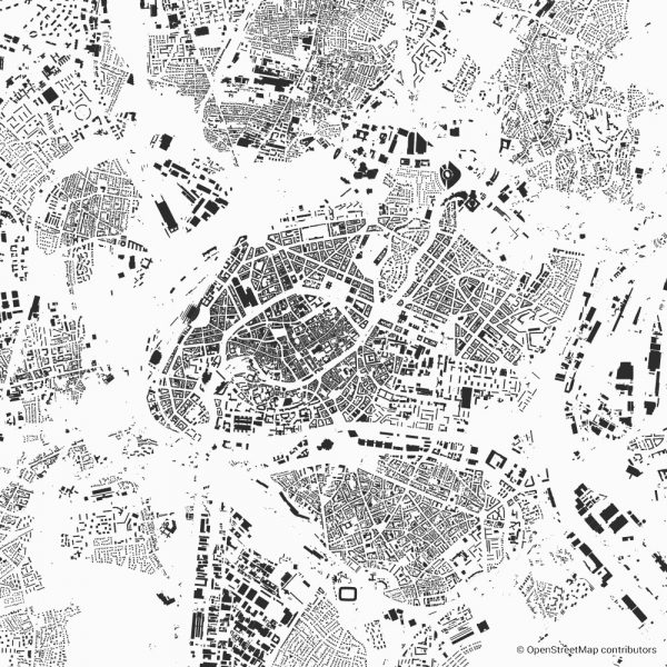 strasbourg figure ground diagram Schwarzplan