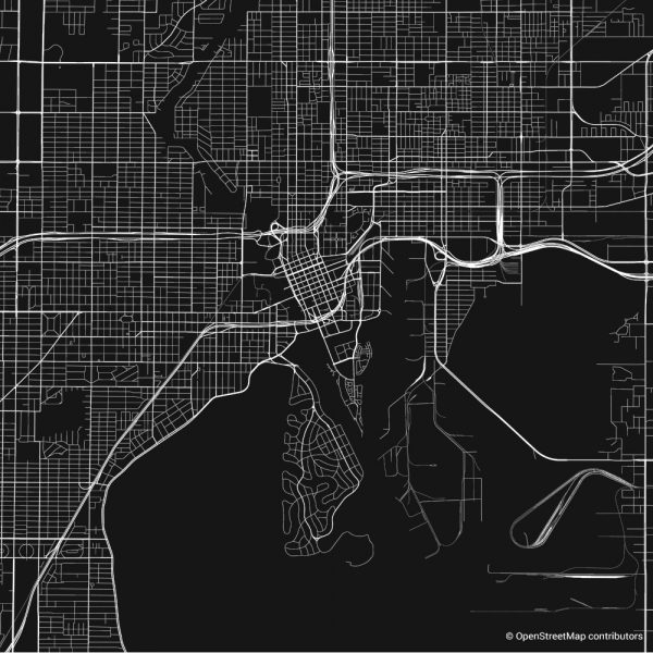 tampa figure ground diagram Schwarzplan