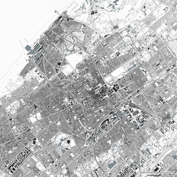 the hague figure ground diagram Schwarzplan