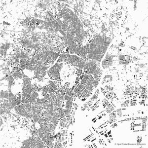 tokyo figure ground diagram Schwarzplan