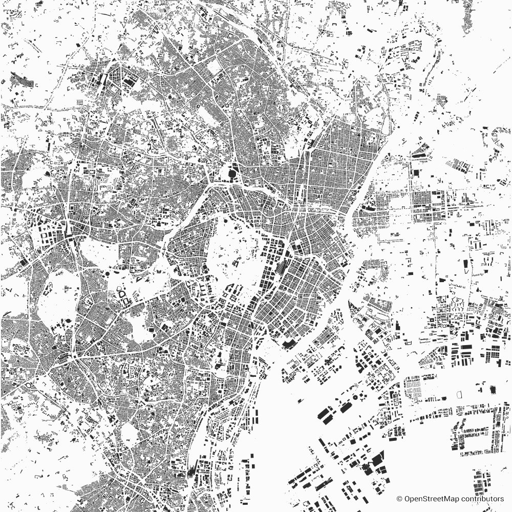 Tokyo figure-ground diagram & city map FIGUREGROUNDS