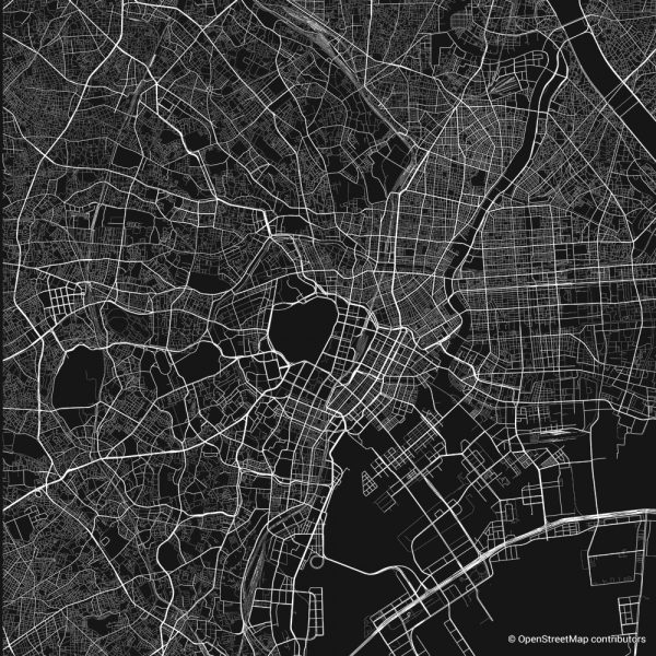 tokyo figure ground diagram Schwarzplan