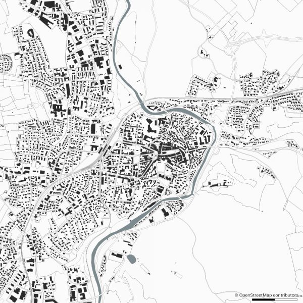 traunstein figure ground diagram Schwarzplan