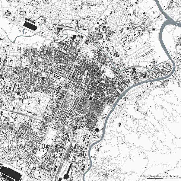 turin figure ground diagram Schwarzplan