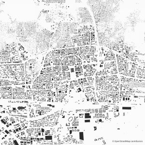 ulaanbaatar figure ground diagram Schwarzplan