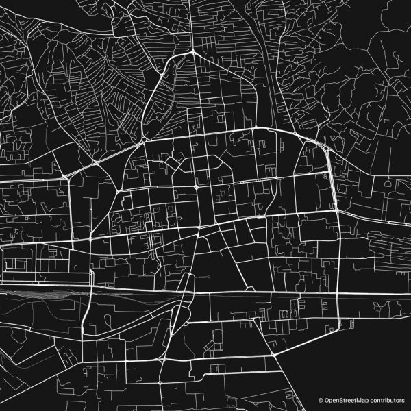 ulaanbaatar figure ground diagram Schwarzplan