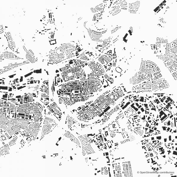 ulm figure ground diagram Schwarzplan