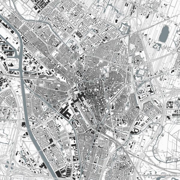 utrecht figure ground diagram Schwarzplan