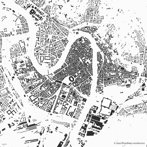 verona figure ground diagram Schwarzplan