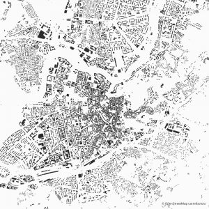 vilnius figure ground diagram Schwarzplan