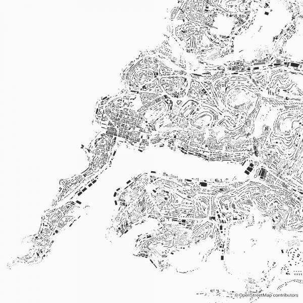 vladivostok figure ground diagram Schwarzplan