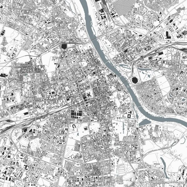 warsaw figure ground diagram Schwarzplan