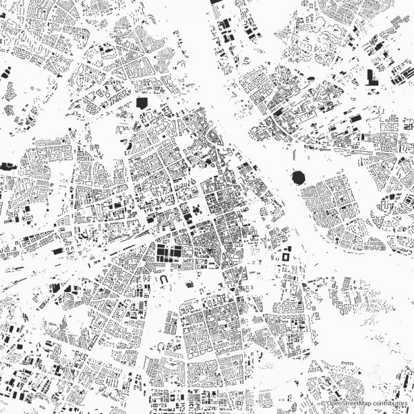 warsaw figure ground diagram Schwarzplan