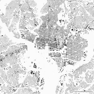 washington dc figure ground diagram Schwarzplan