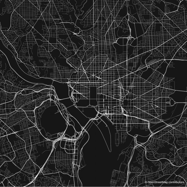 washington dc figure ground diagram Schwarzplan