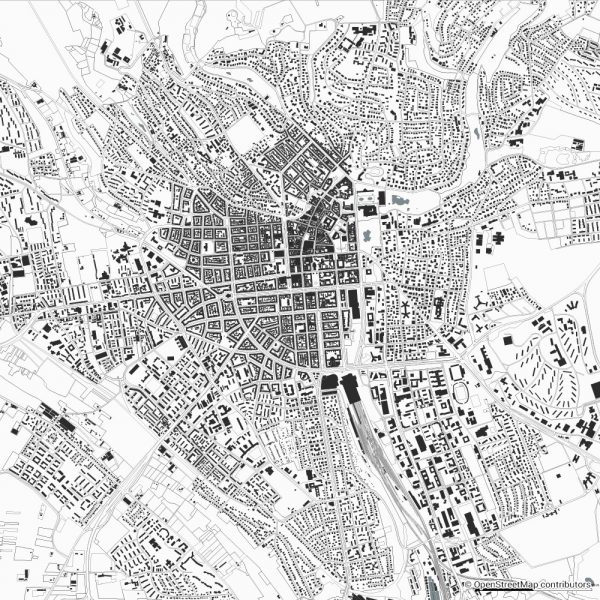 wiesbaden figure ground diagram Schwarzplan