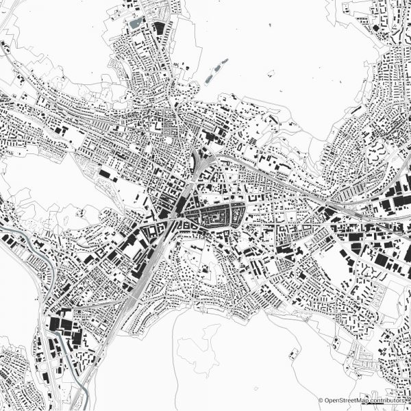 winterthur figure ground diagram Schwarzplan
