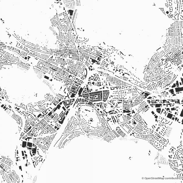 winterthur figure ground diagram Schwarzplan