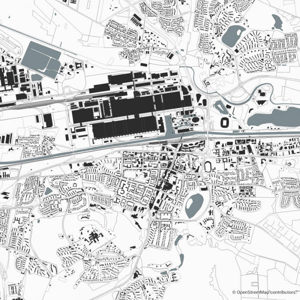 wolfsburg figure ground diagram Schwarzplan