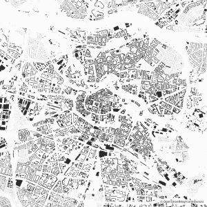 wroclaw figure ground diagram Schwarzplan