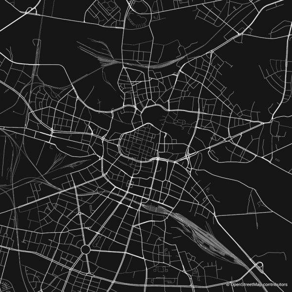 wroclaw figure ground diagram Schwarzplan